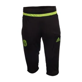 adidas Men's 15/16 Mexico 3/4 Training Pants Black/SeSoGreen