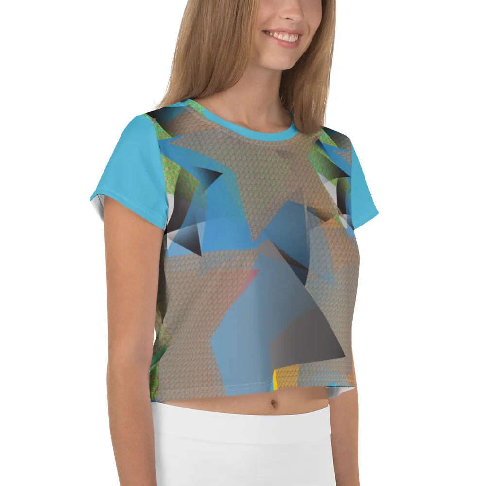 All-Over Print Crop Tee