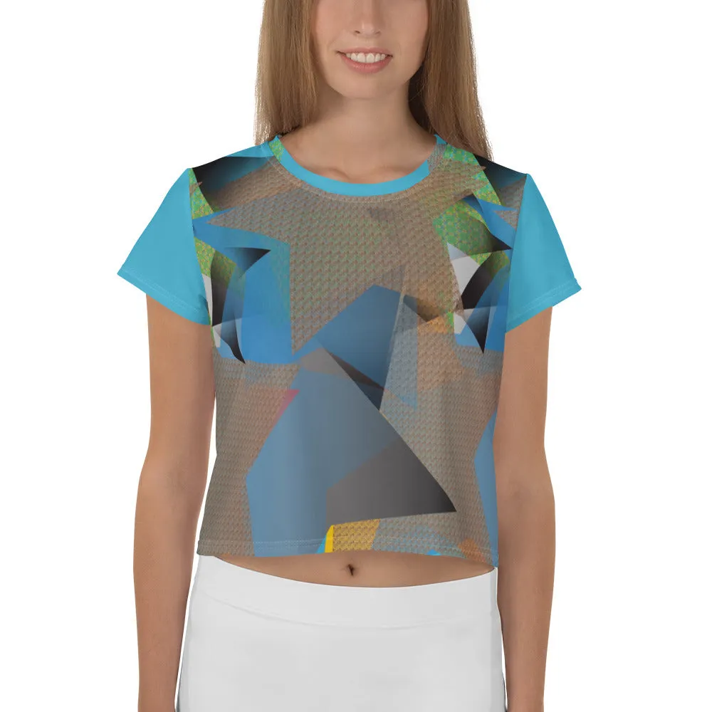 All-Over Print Crop Tee