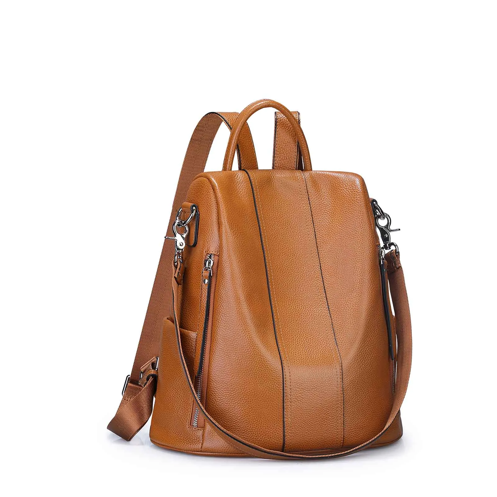 Anti-theft Soft Leather Women Backpack