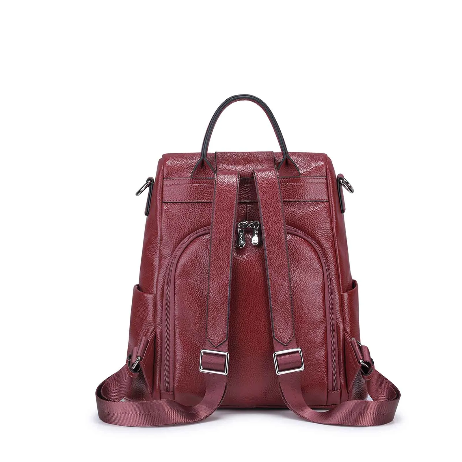 Anti-theft Soft Leather Women Backpack