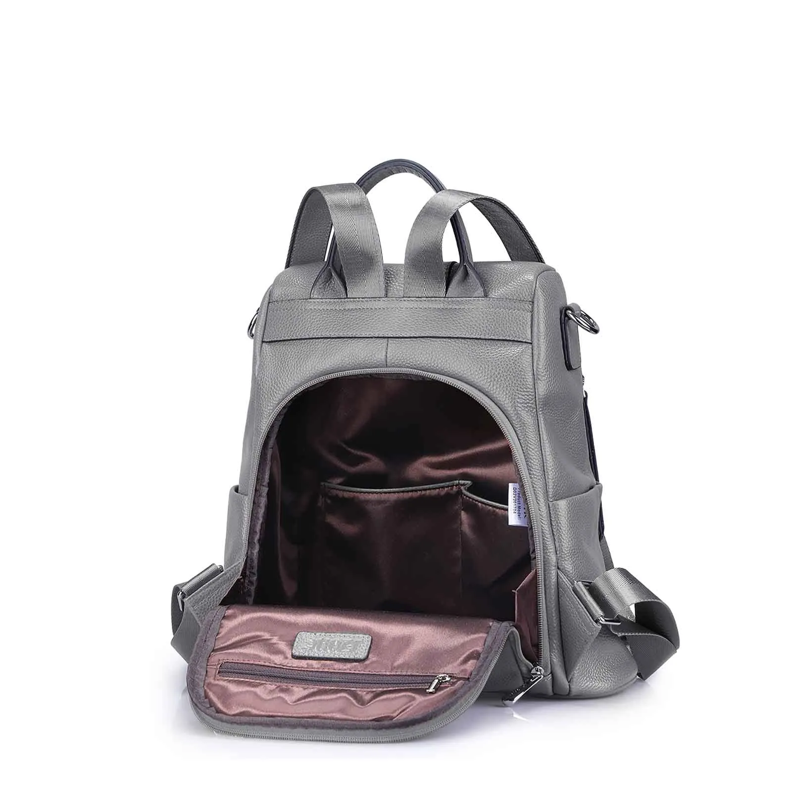 Anti-theft Soft Leather Women Backpack