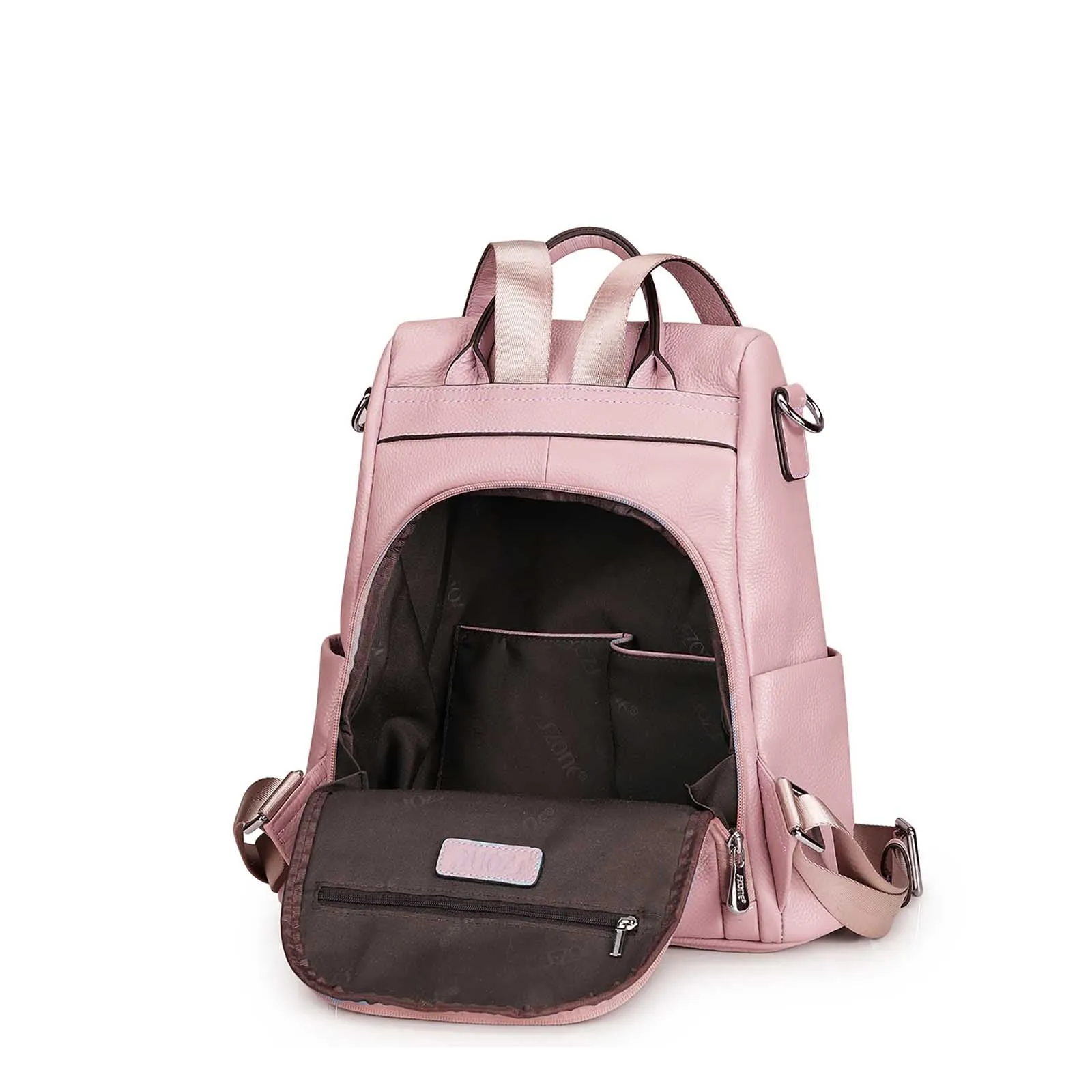 Anti-theft Soft Leather Women Backpack