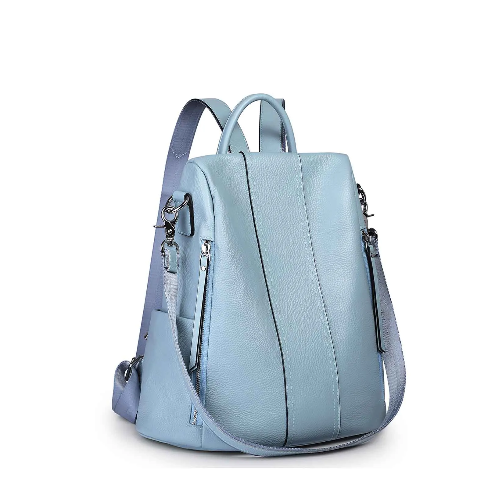 Anti-theft Soft Leather Women Backpack