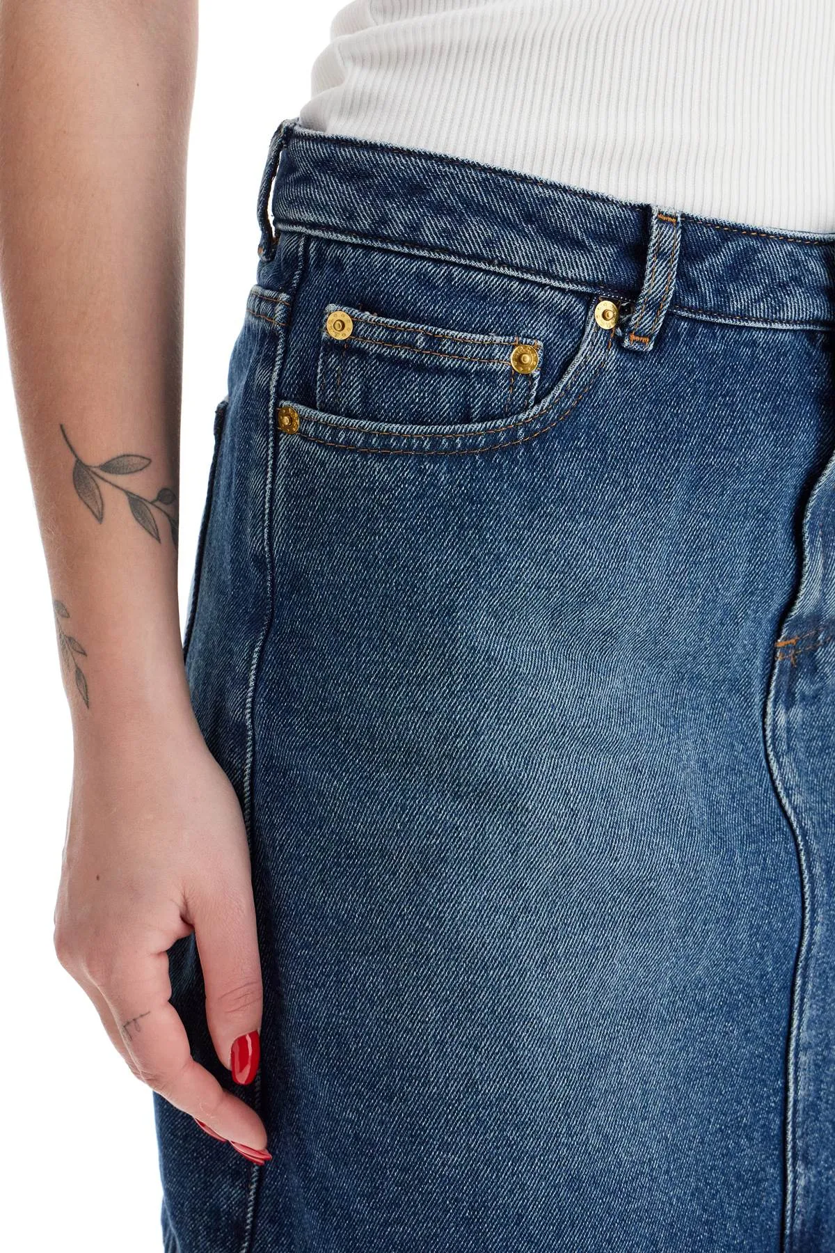 A.p.c. denim mini skirt