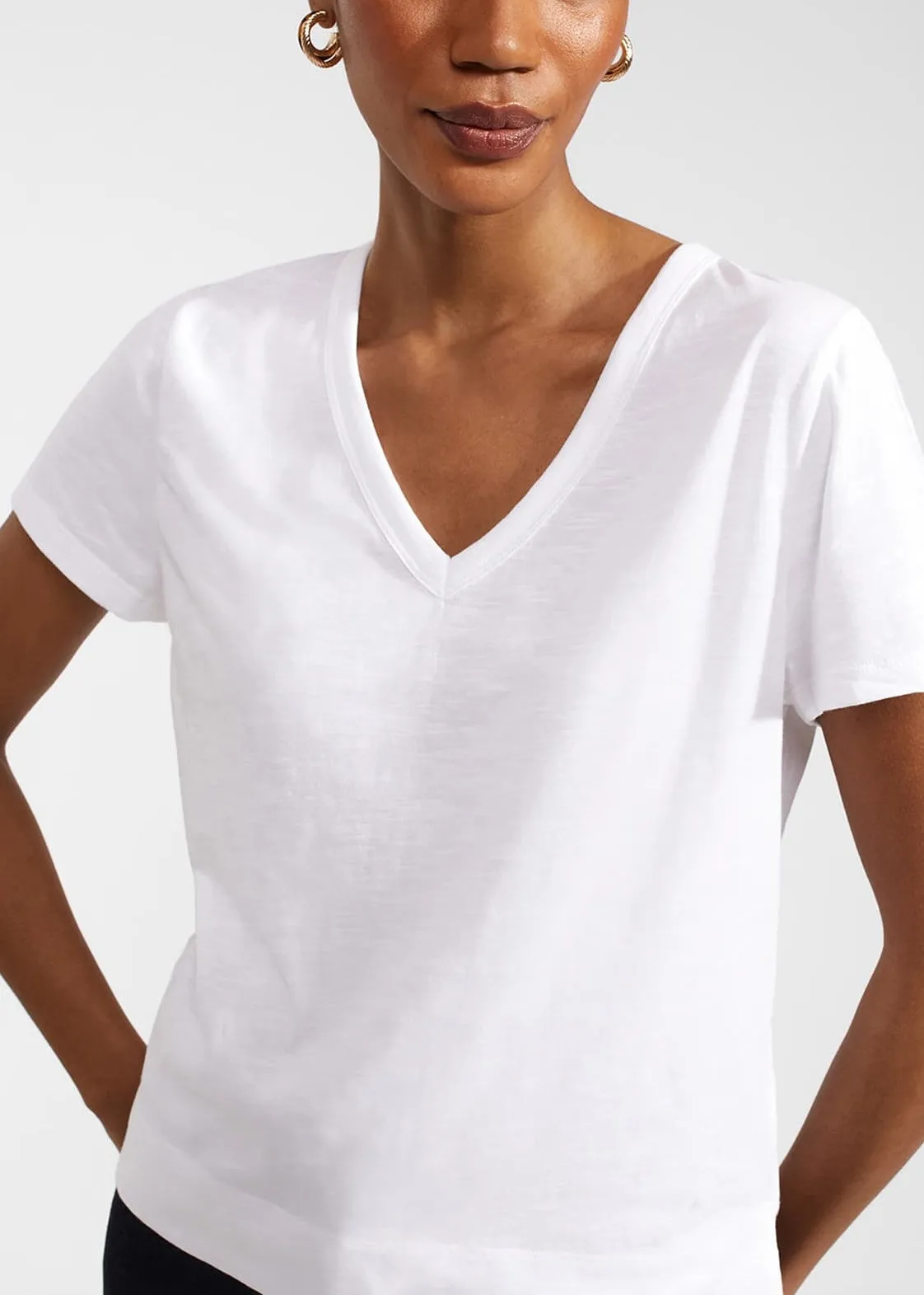 Arianna Slub T-shirt 0124/2932/1144l00 White