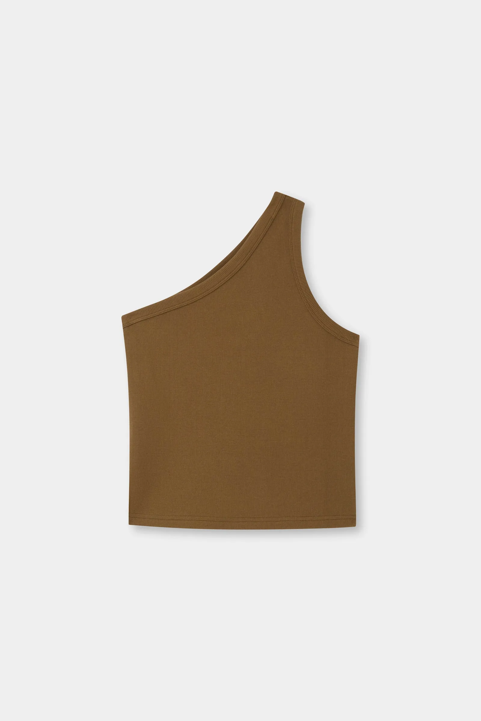 Asymmetrical Tank Burnt Ochre