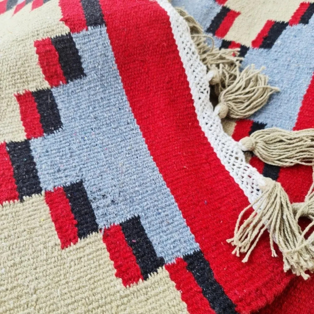 Aztec Pattern Cotton Rug