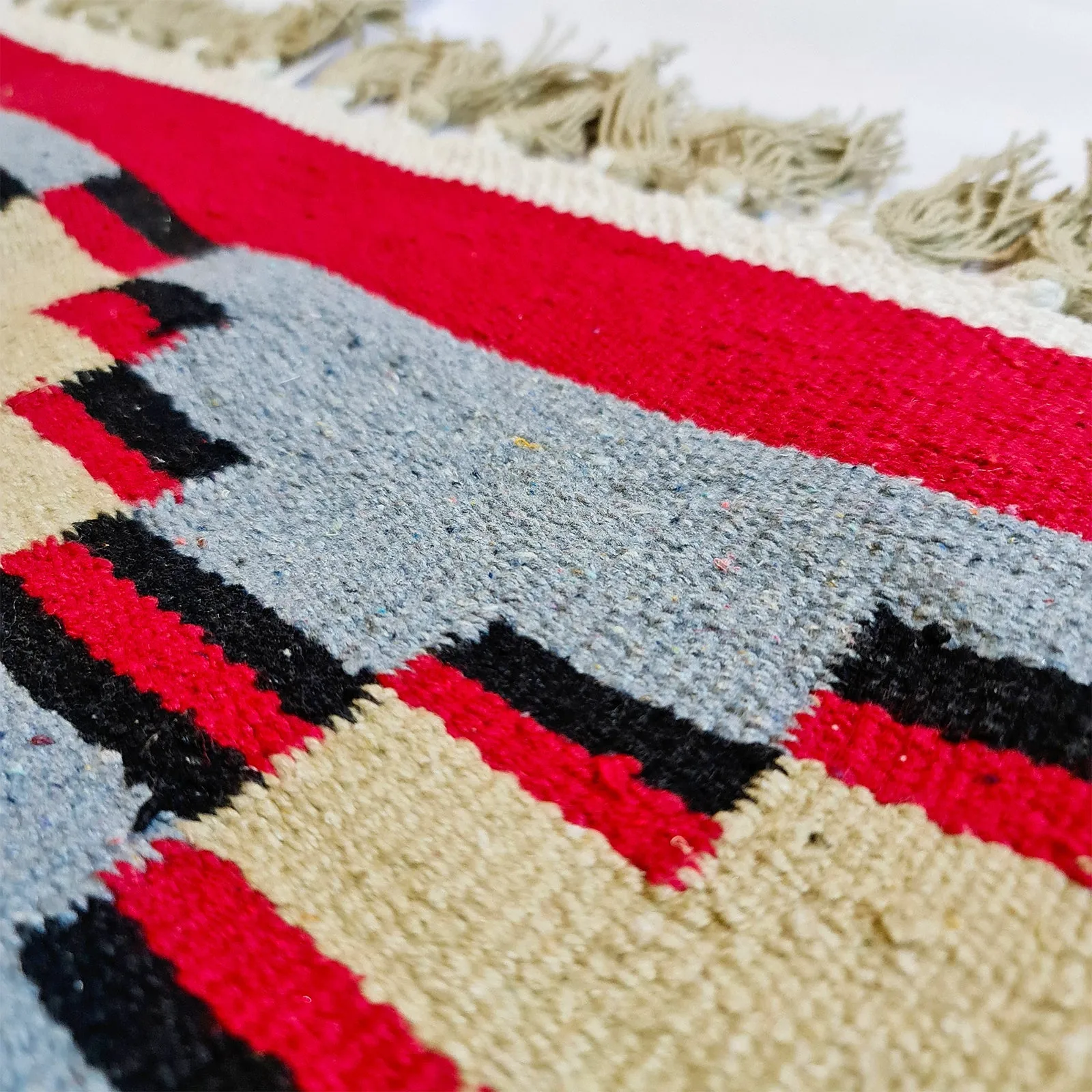 Aztec Pattern Cotton Rug