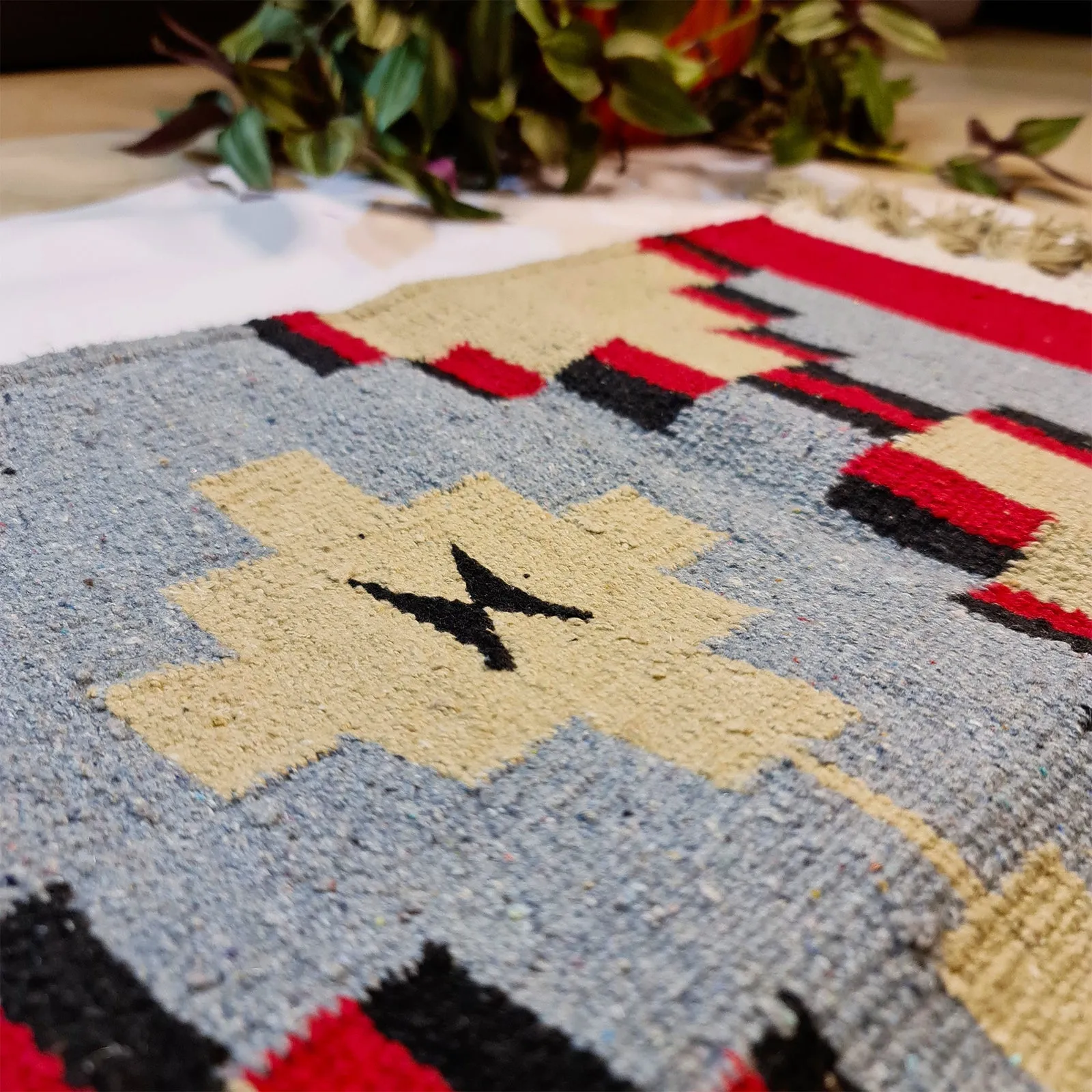 Aztec Pattern Cotton Rug