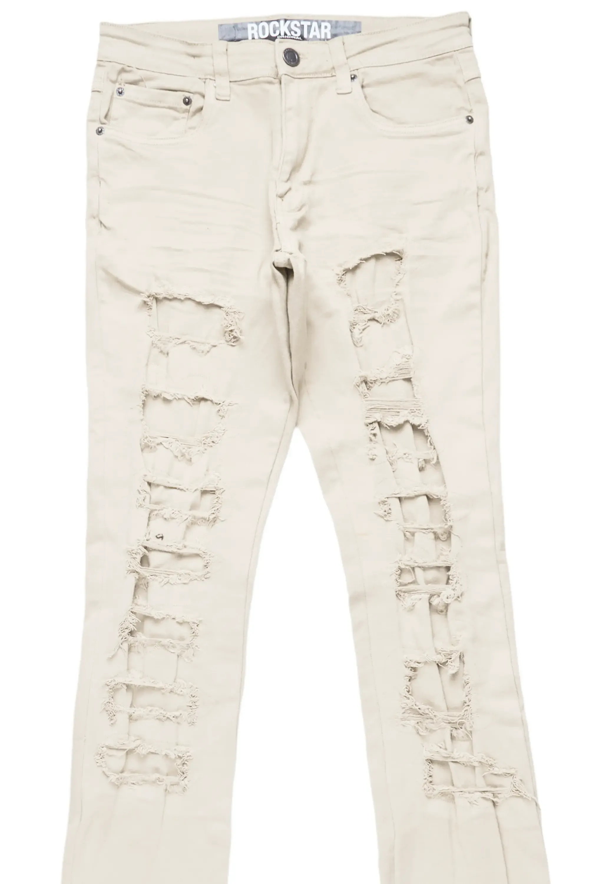 Badal Sand Super Stacked Flare Jean