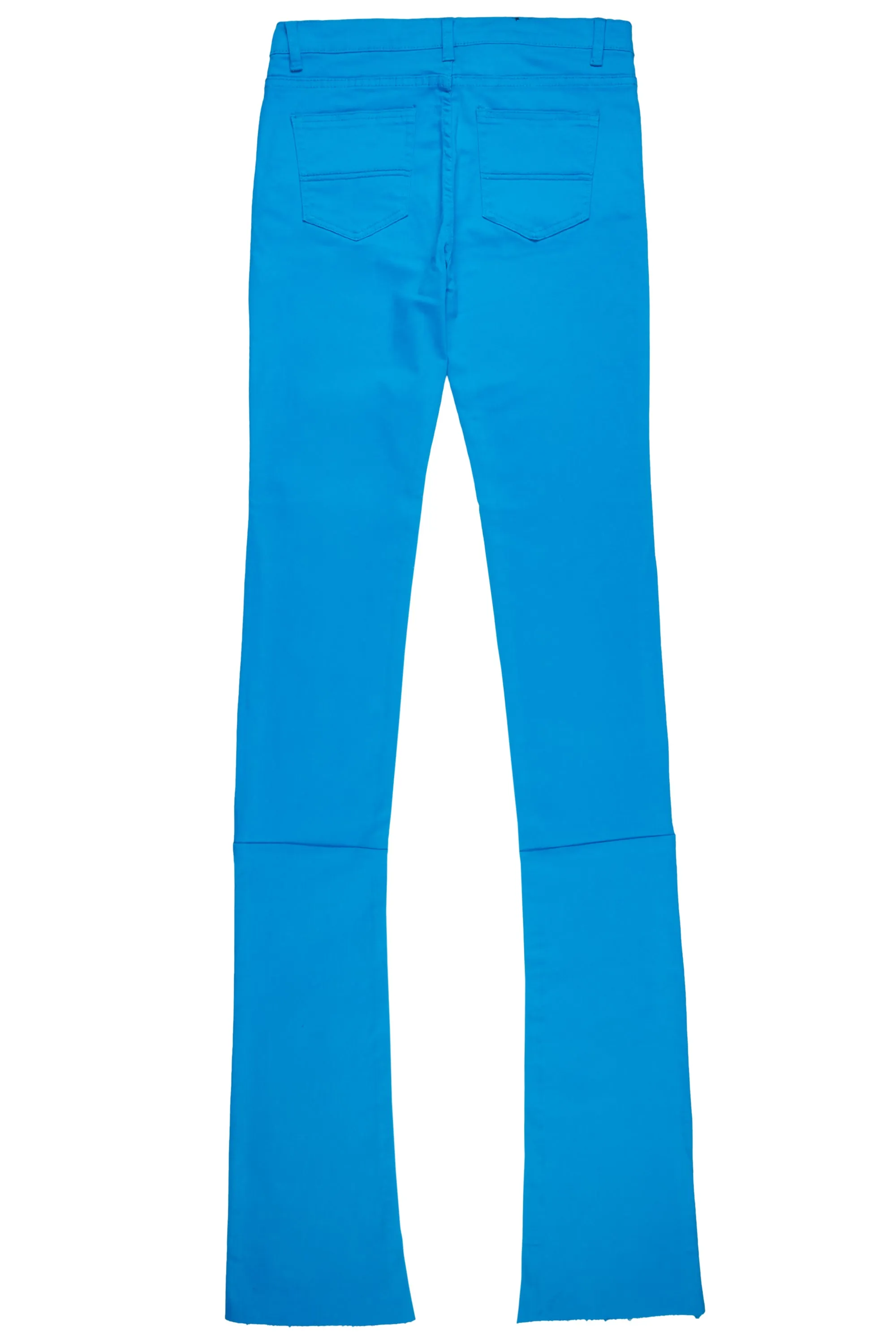 Benett Turquoise Super Stacked Flare Jean