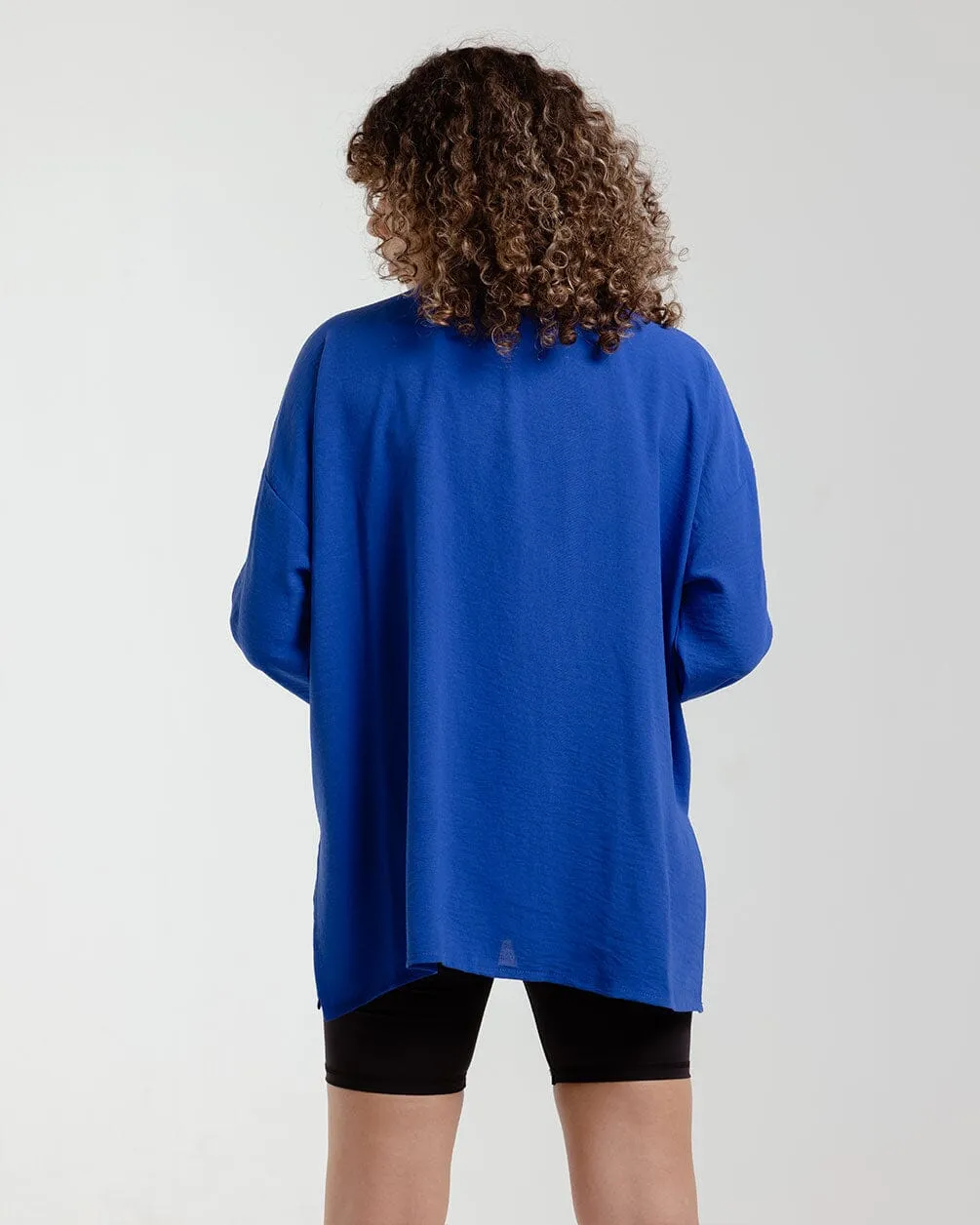 Blue Oversized Shirt