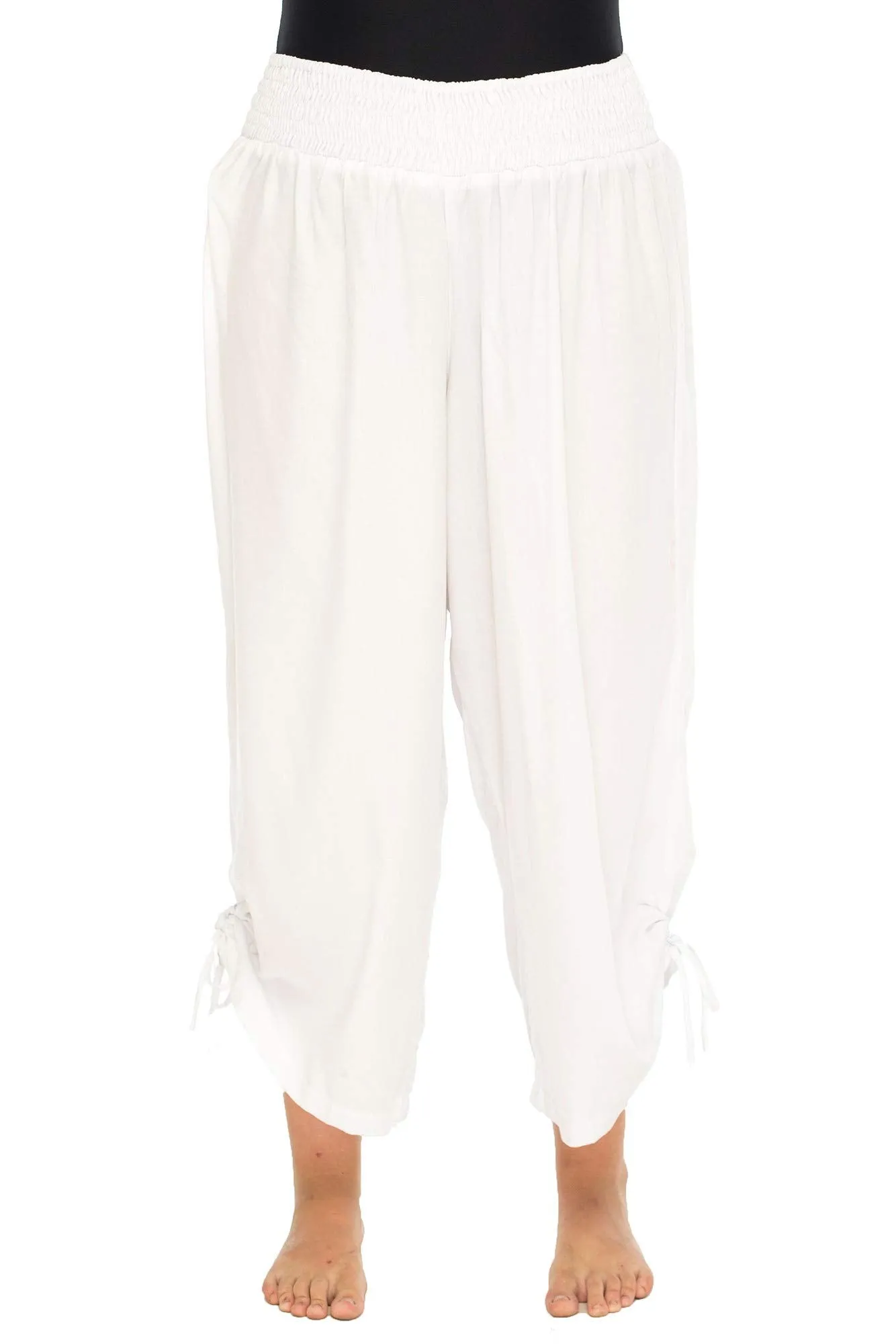 Boho Wide Leg Cropped Pants