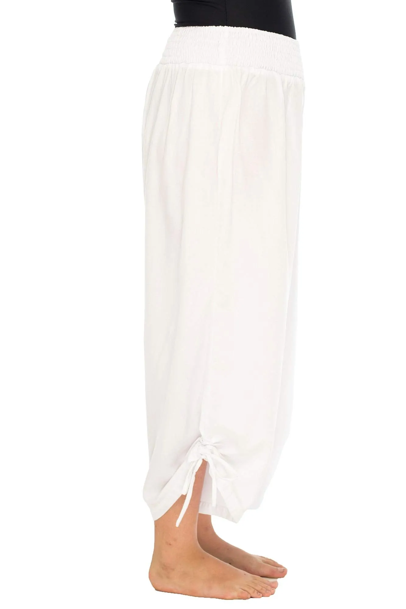 Boho Wide Leg Cropped Pants