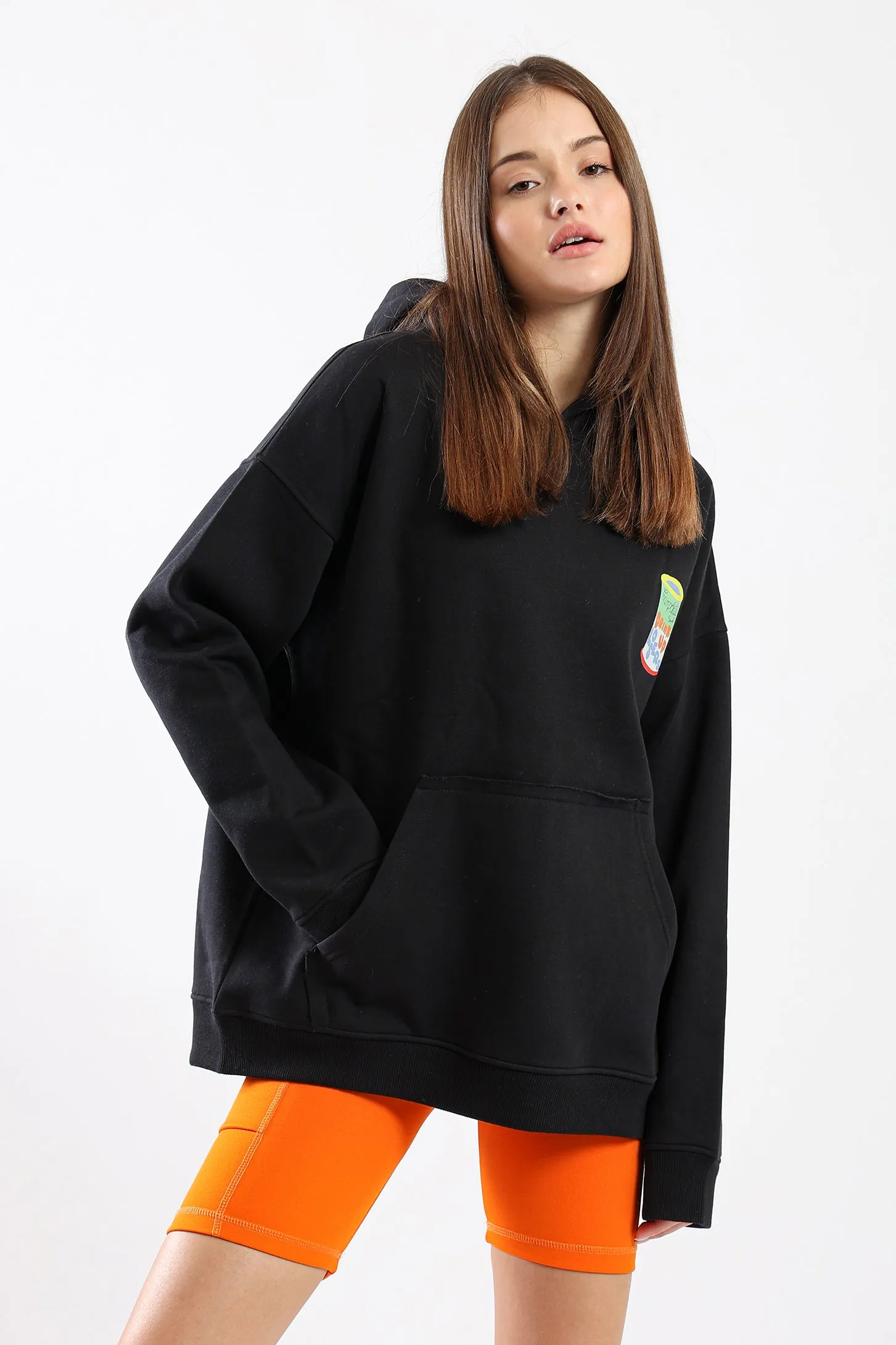 CAMPBELL MEME HOODIE - BLACK