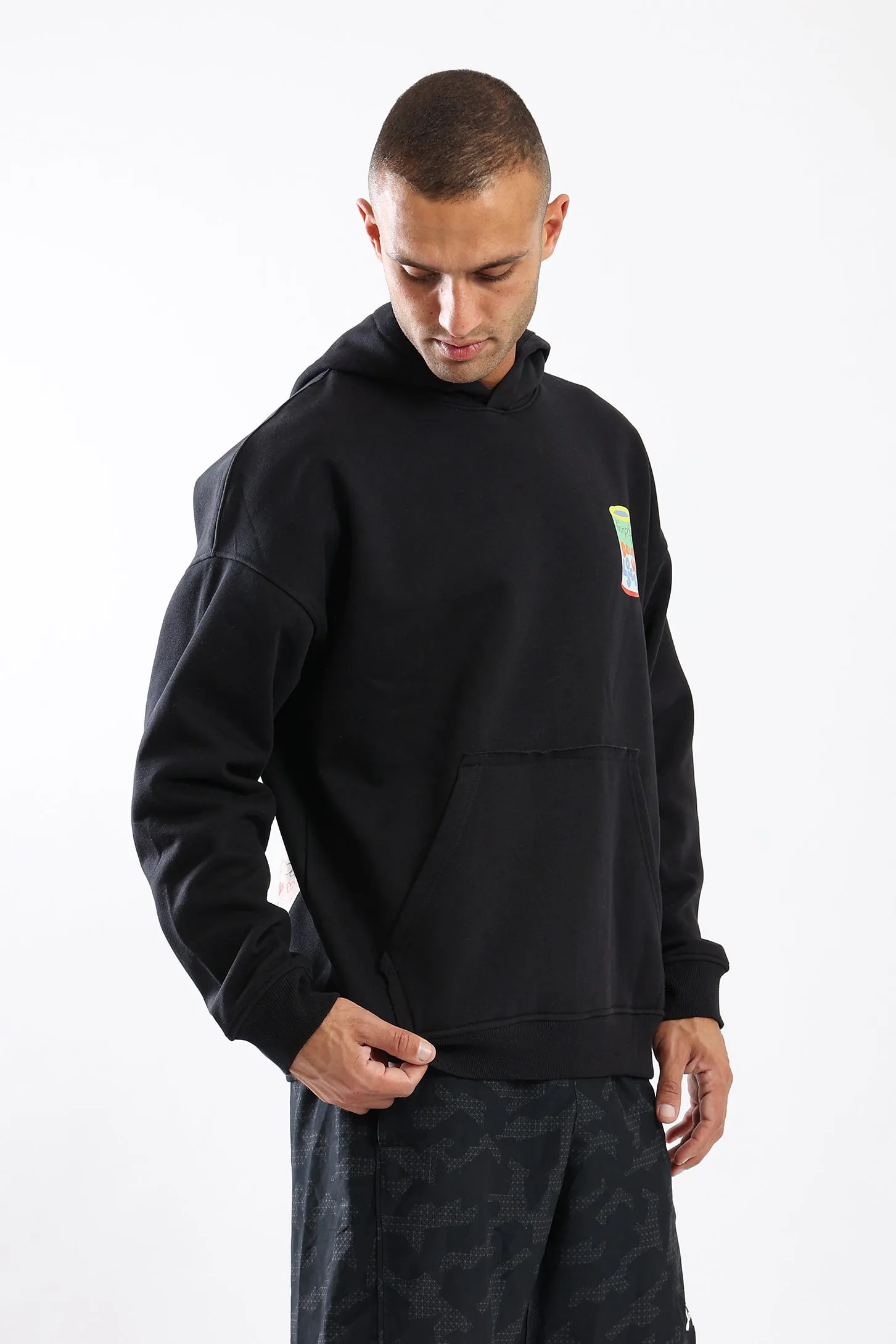 CAMPBELL MEME HOODIE - BLACK