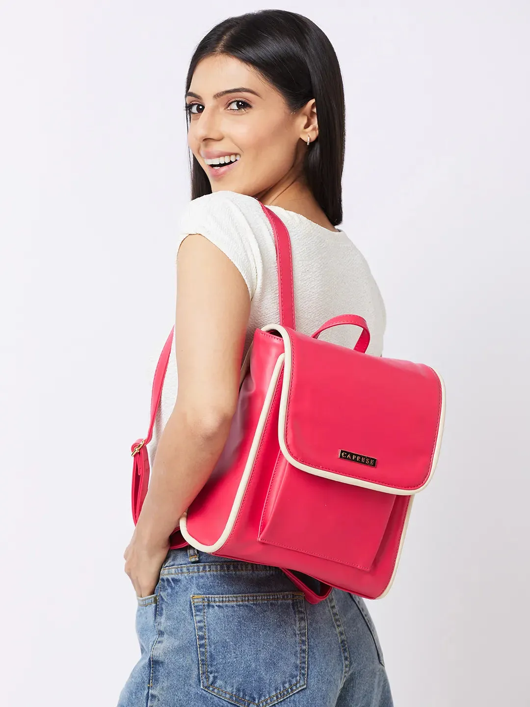 Caprese Gracie Backpack Medium Magenta