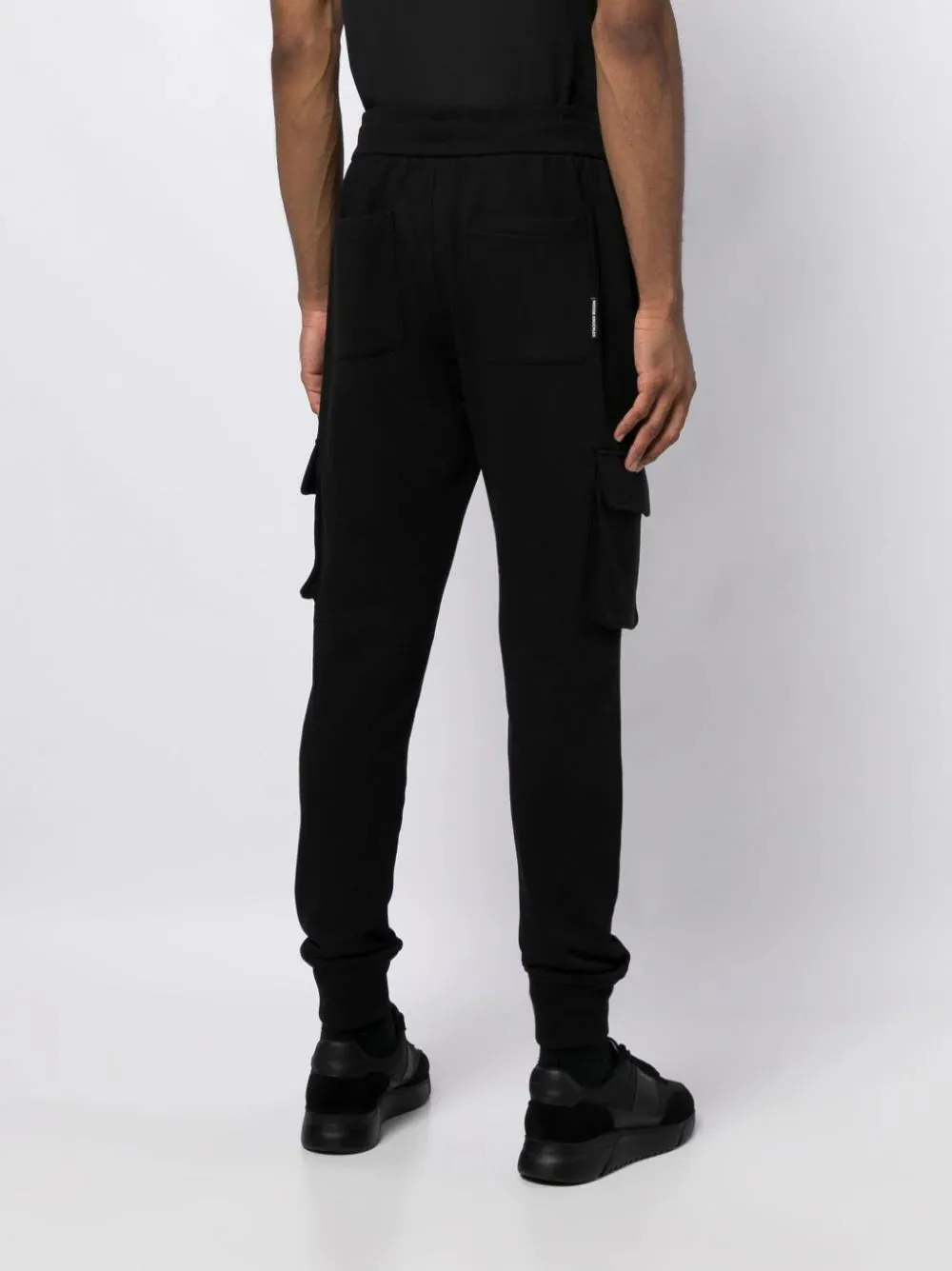 Cargo-Pockets Cotton Track Pants