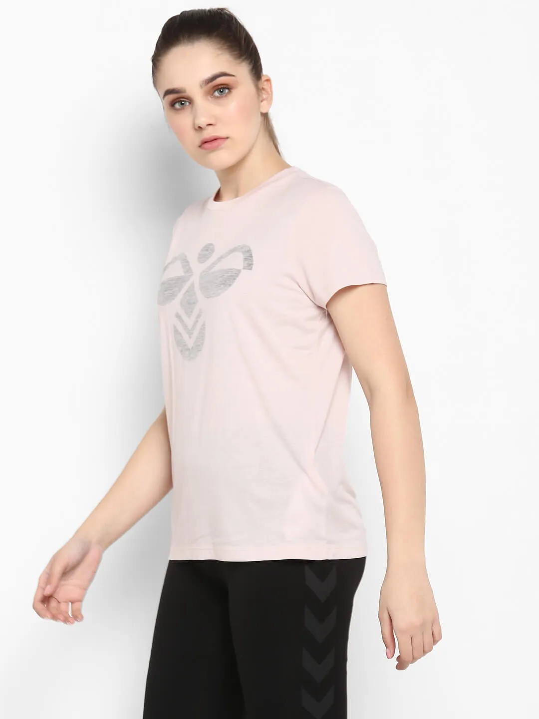 Classic Bee Fauna Women Pink T-Shirt