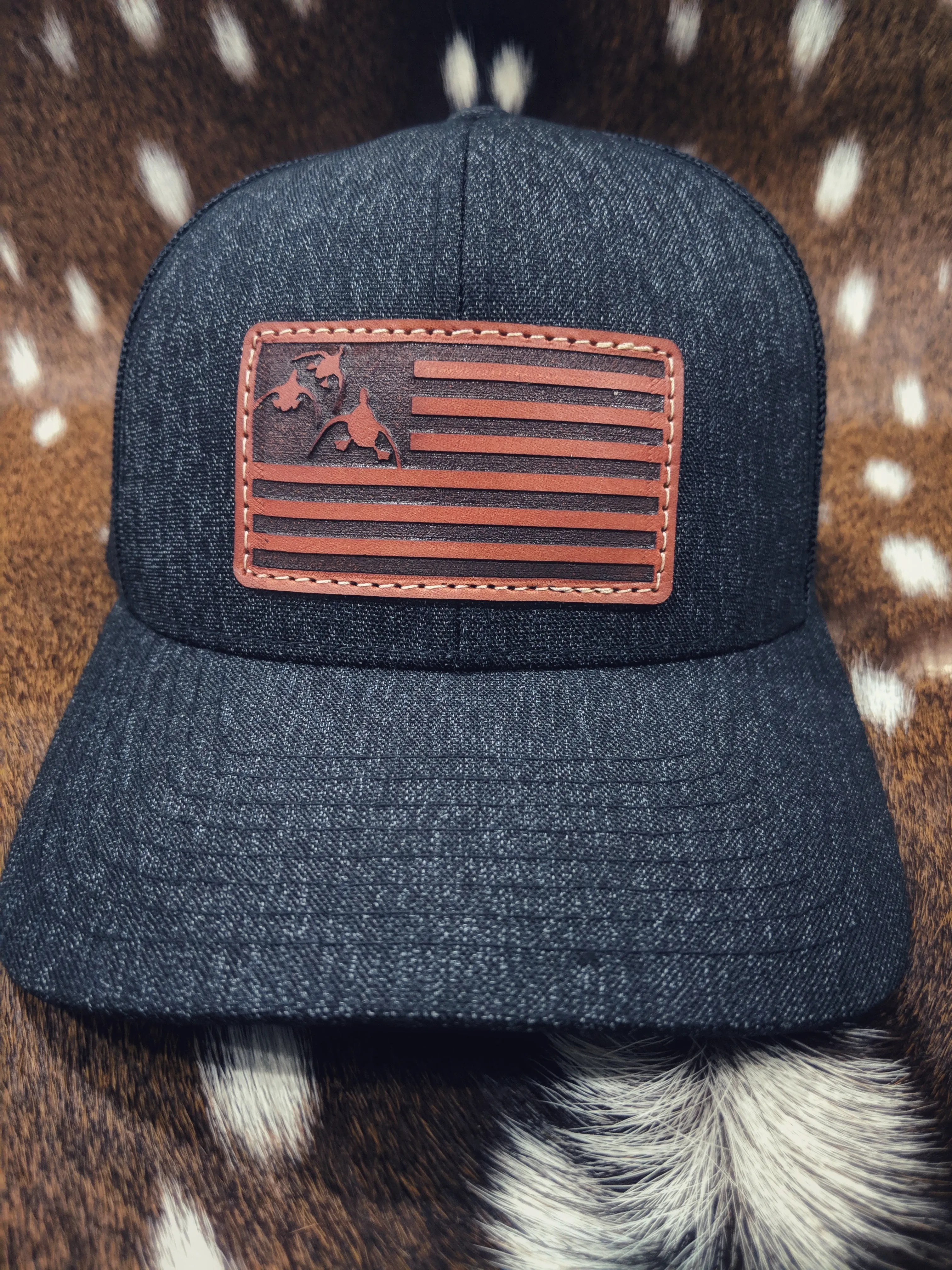 Coming in Hot! 3 Ducks American Flag Snap-back Hat