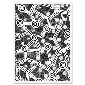 Connected Journey I B&W - Art Print by Leah Cummins