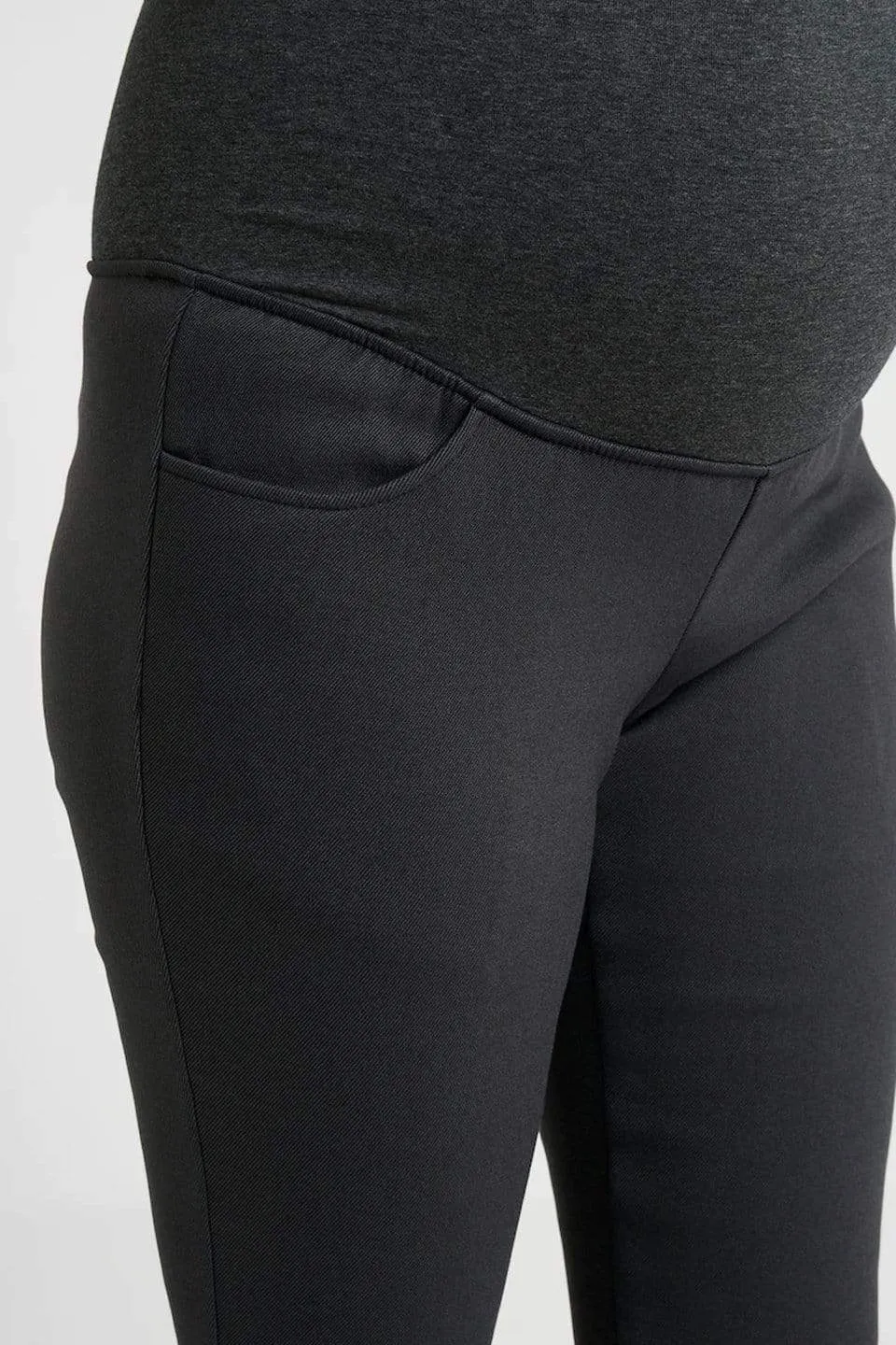 Dael Faux Maternity Pants Dark Grey