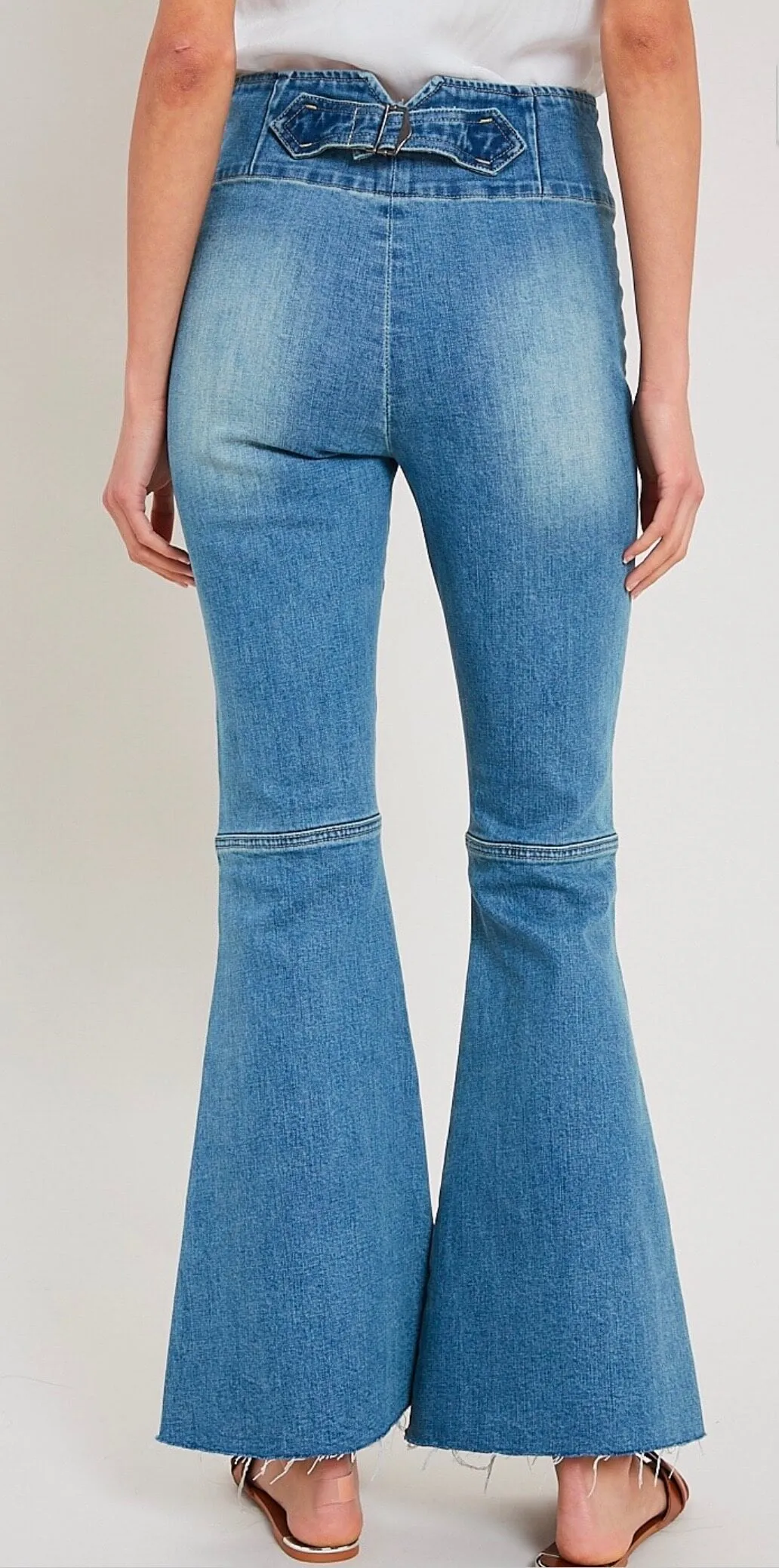 Denim High-Waist Flare Jeans