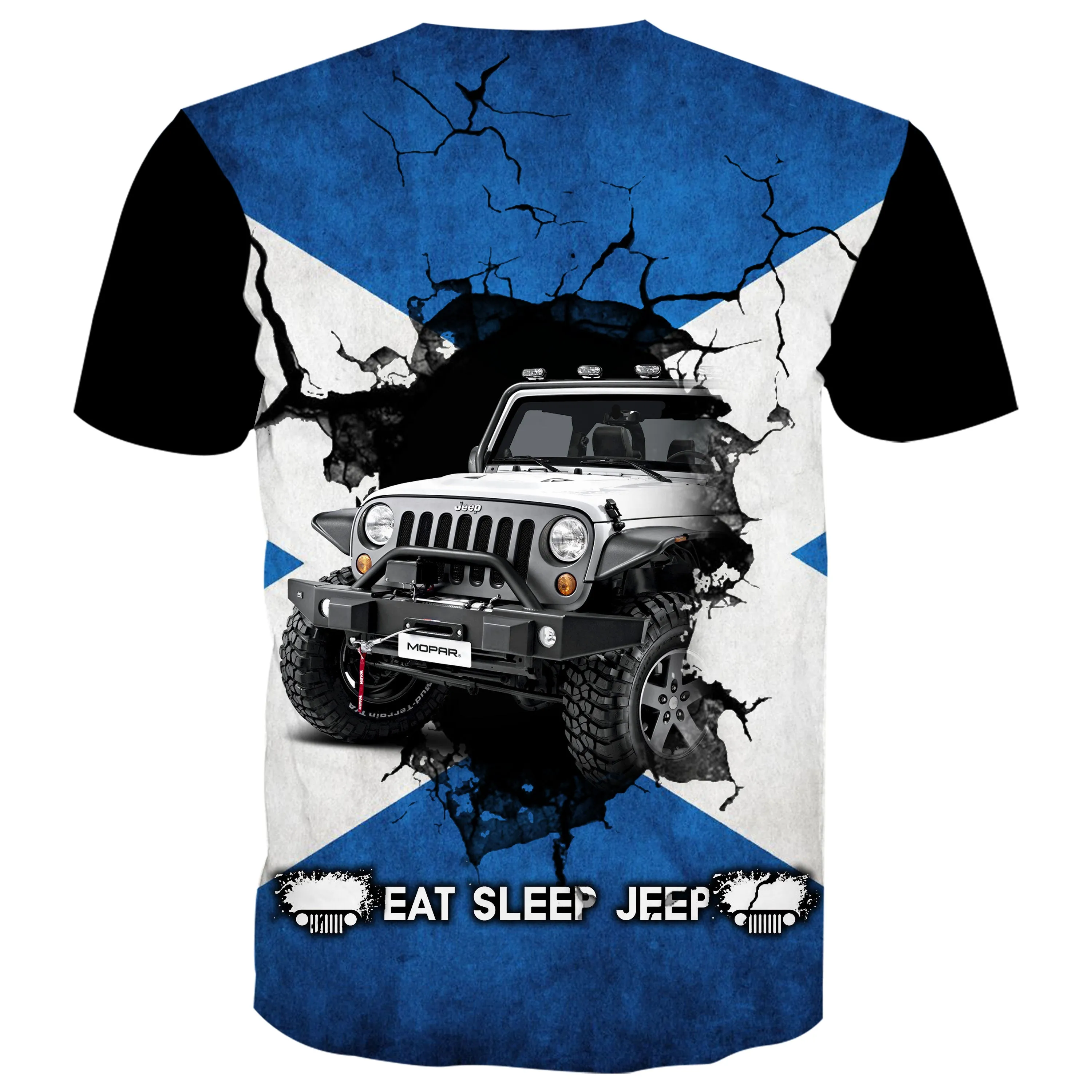 Eat Sleep Jeep Flag -  Scotland