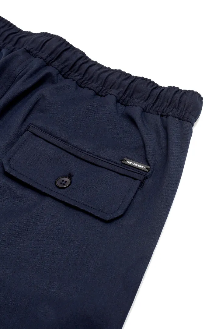 Eco Navy Stretch Cargo Pants