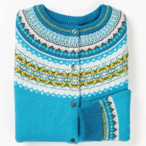 Eribé Alpine Cardigan - Turquoise