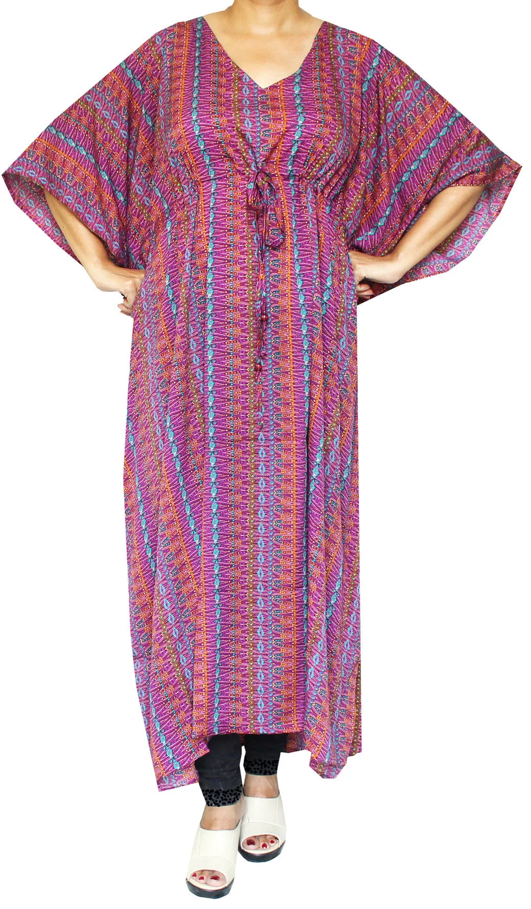 Evening Dress Printed Womens Caftan Maxi Loungewear