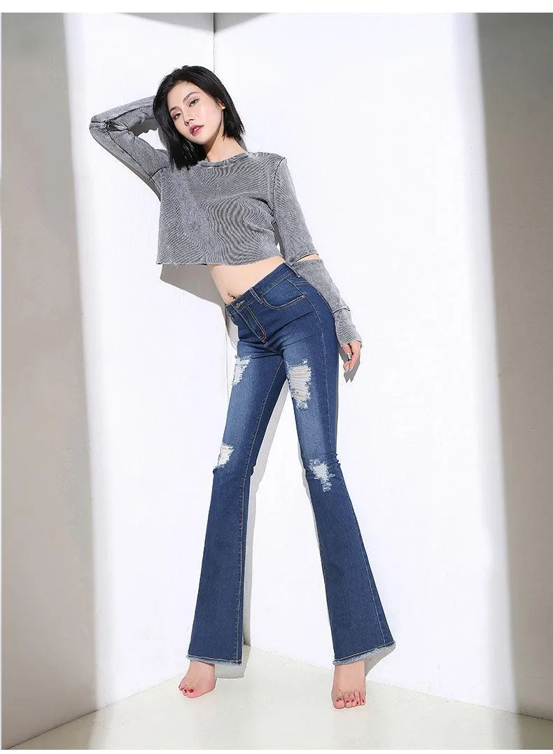 FLARED LEG JEANS