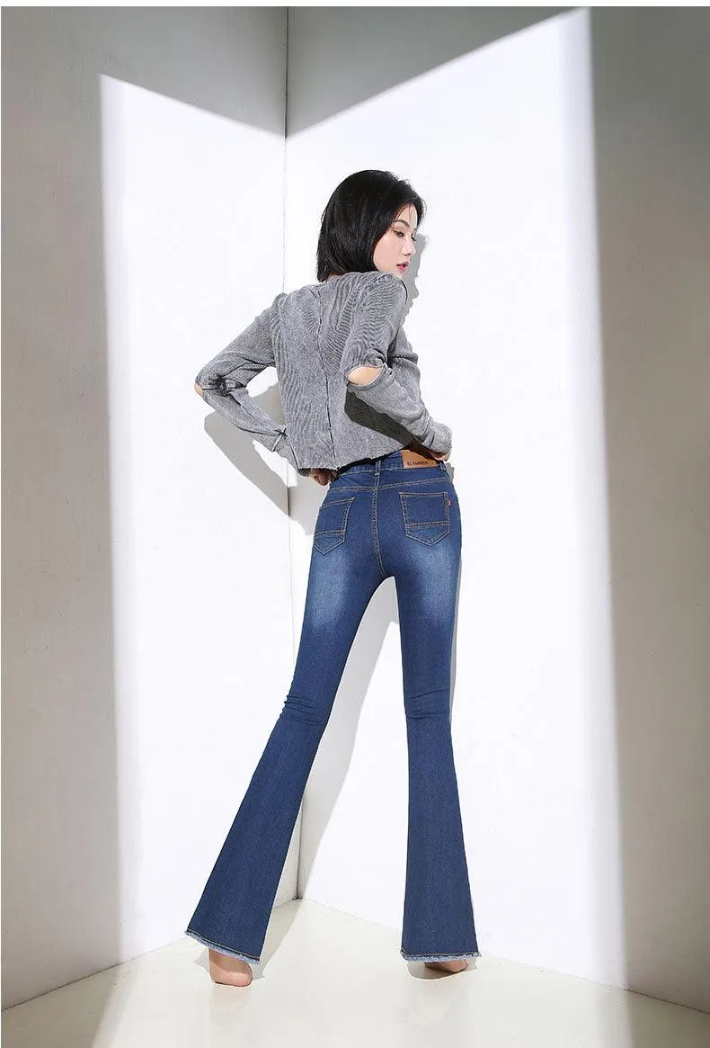 FLARED LEG JEANS