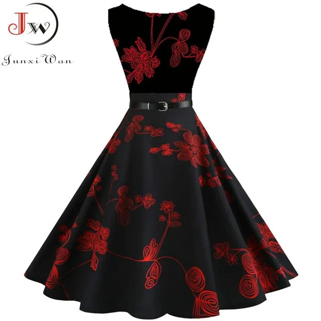 Floral Vintage Party Dress