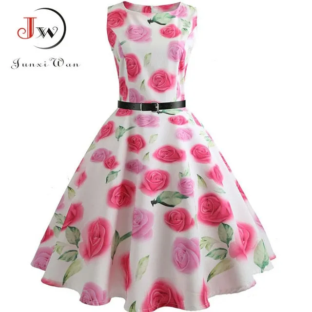 Floral Vintage Party Dress