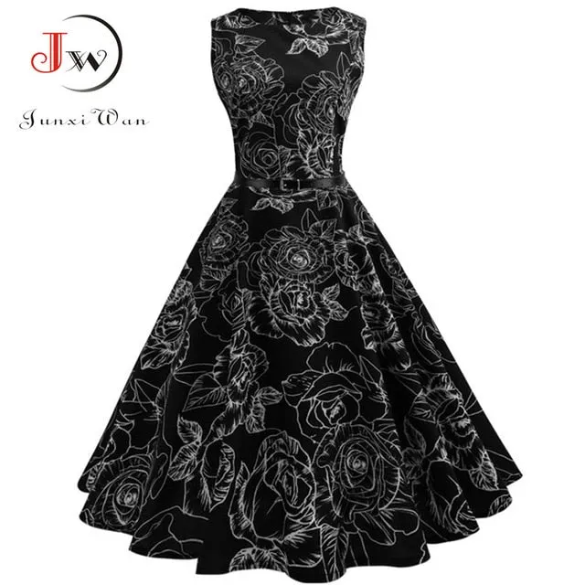 Floral Vintage Party Dress