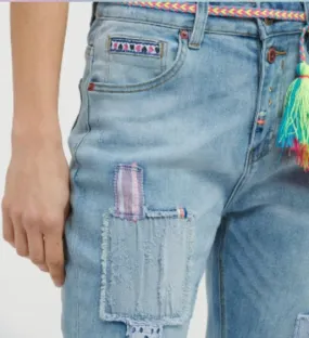 Fluro Patch Jean