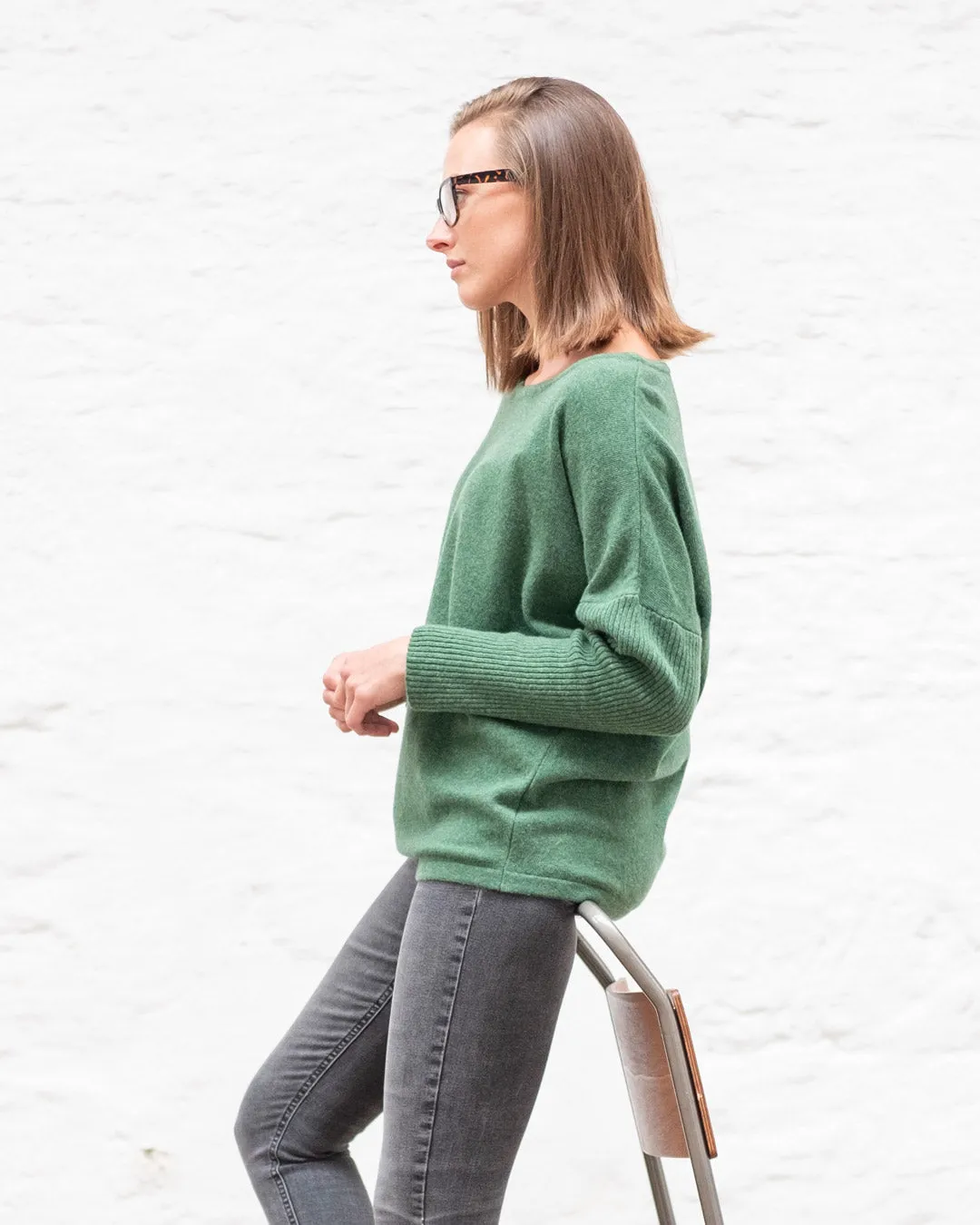 Hazel Relaxed Fit Jumper - Green