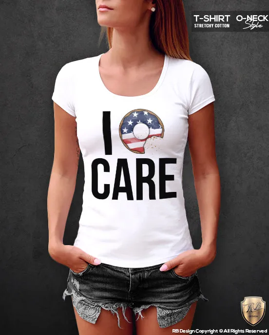 I Donut Care Women's T-shirt Funny Saying Tank Top WD317