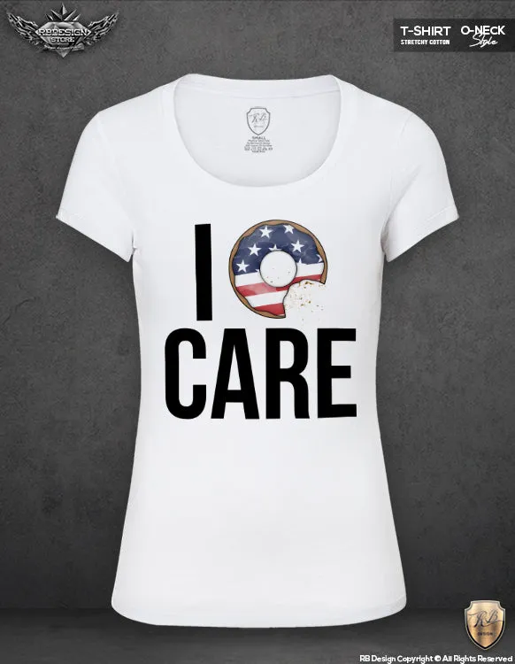 I Donut Care Women's T-shirt Funny Saying Tank Top WD317