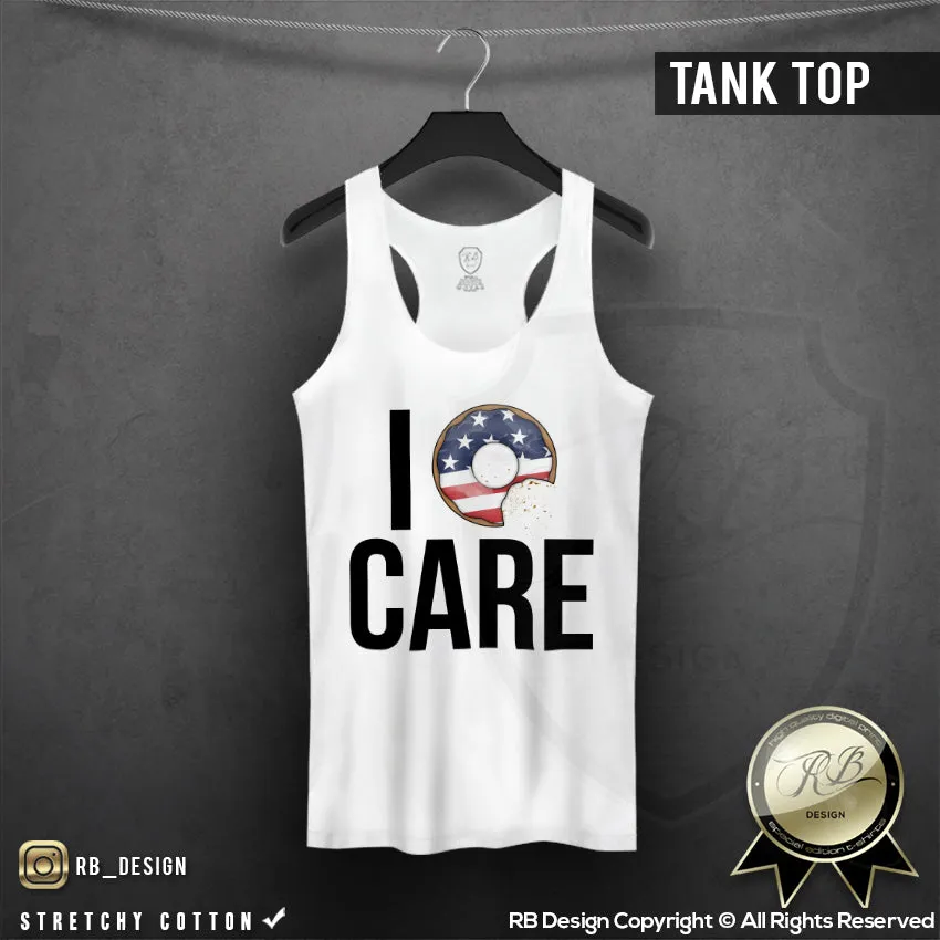 I Donut Care Women's T-shirt Funny Saying Tank Top WD317