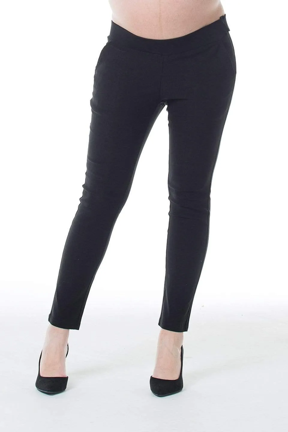 Irene Slim Skinny Super Stretch Maternity Pants Black