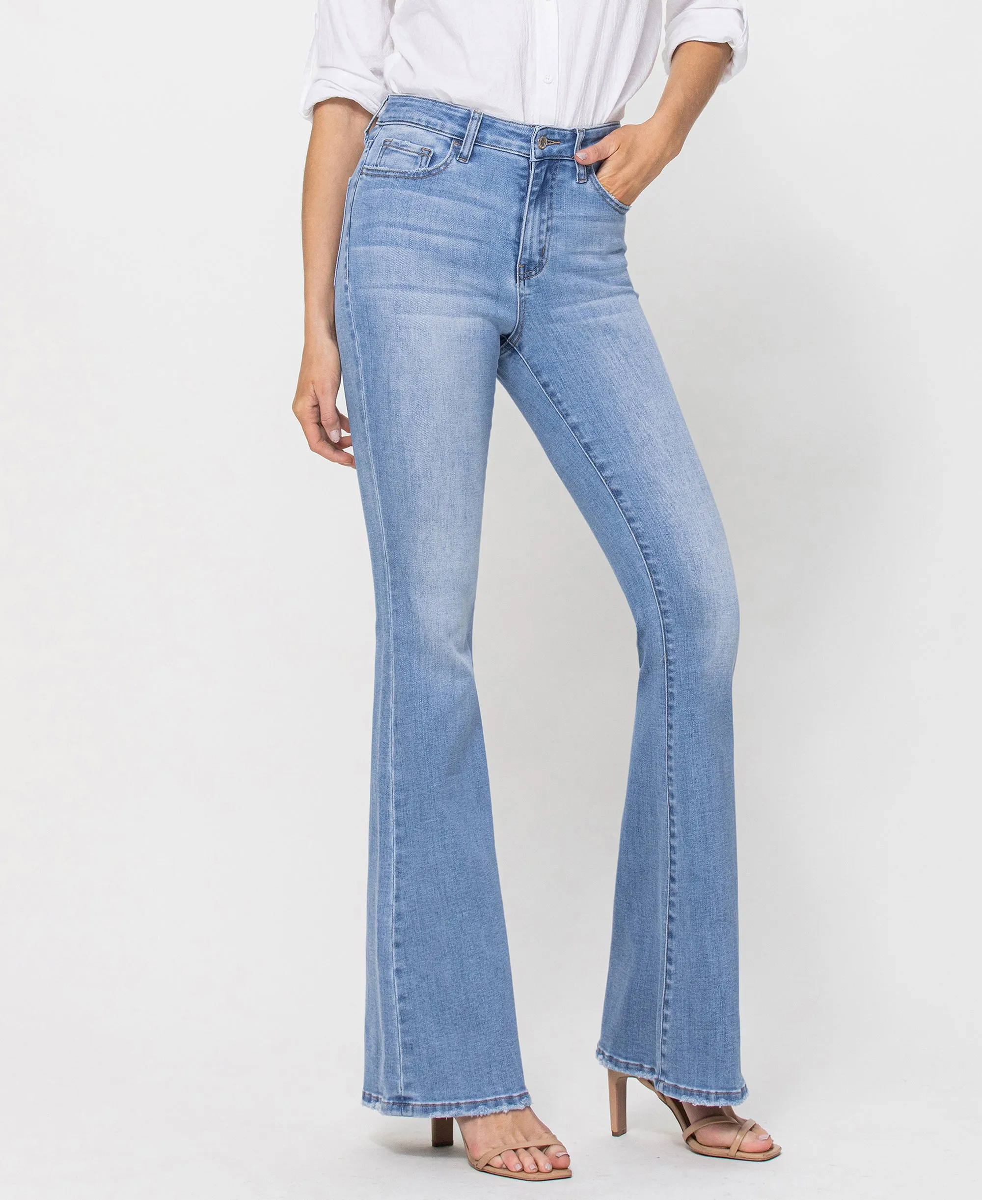 Just Fine - High Rise Flare Jeans