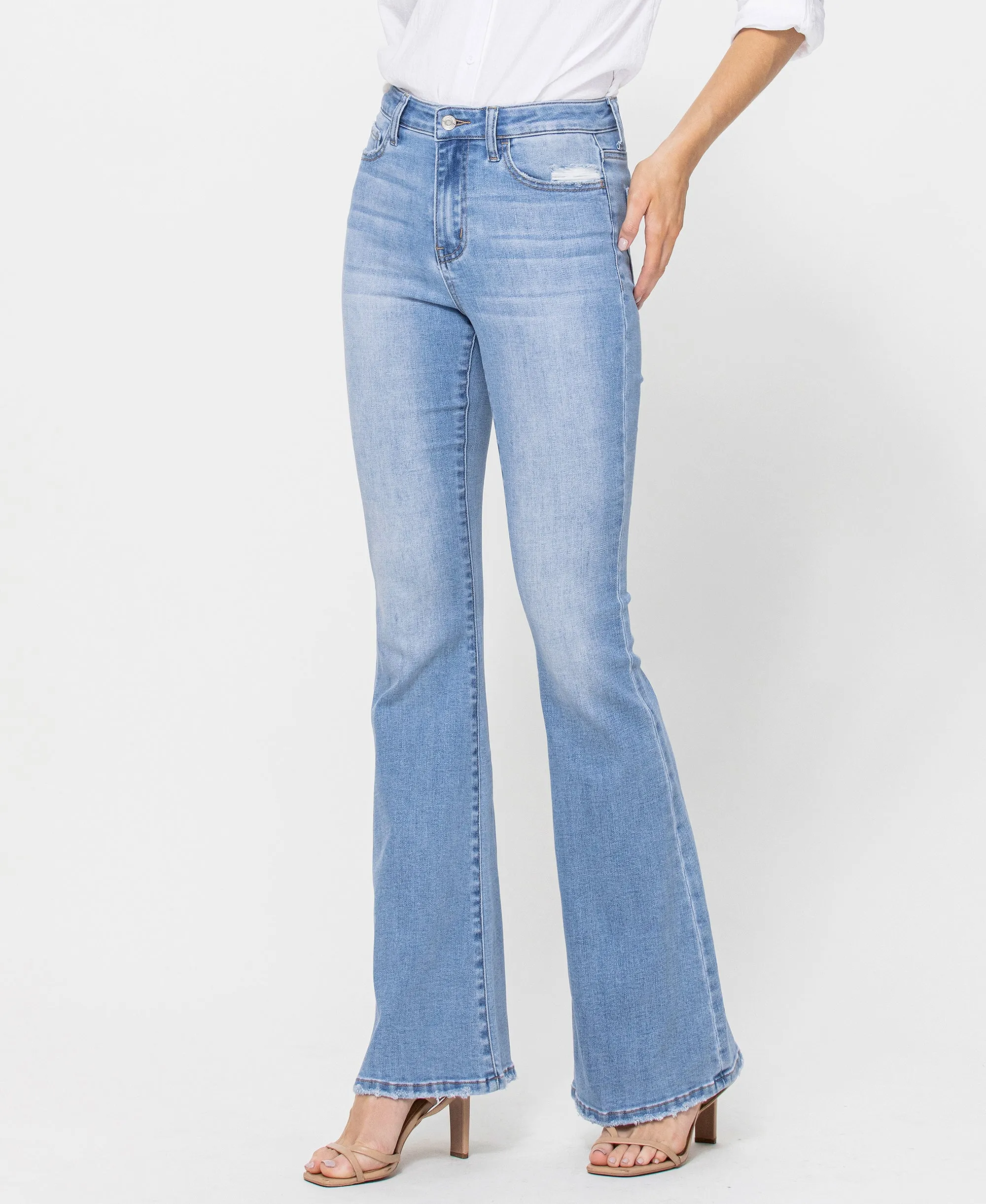 Just Fine - High Rise Flare Jeans