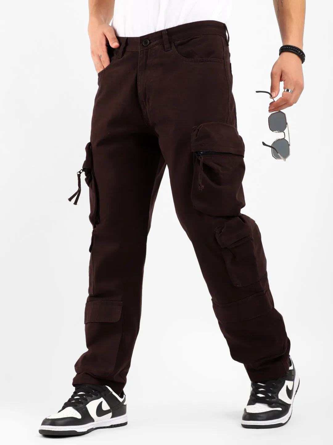 Kyubic Coffee Cargo Pants