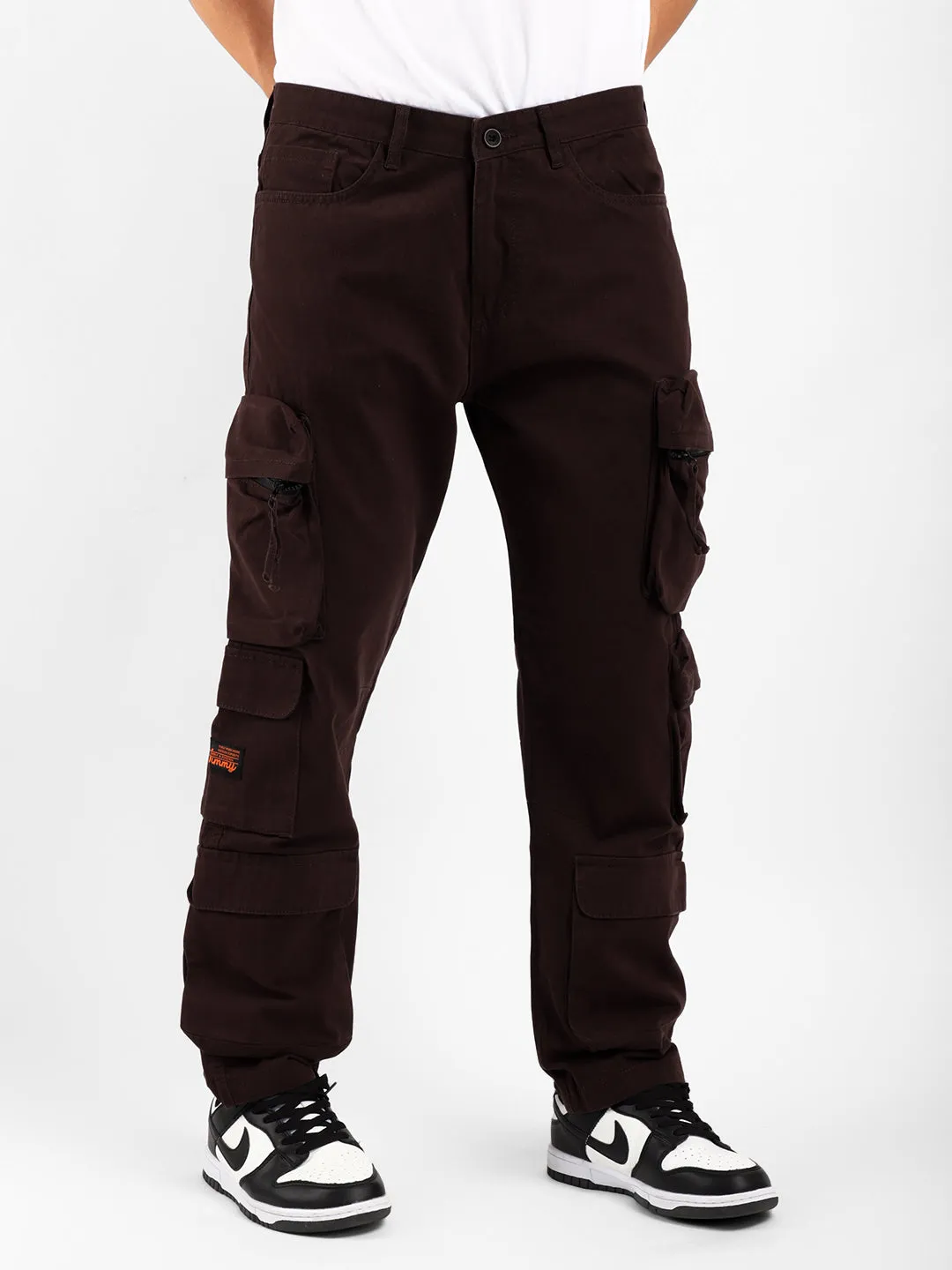 Kyubic Coffee Cargo Pants