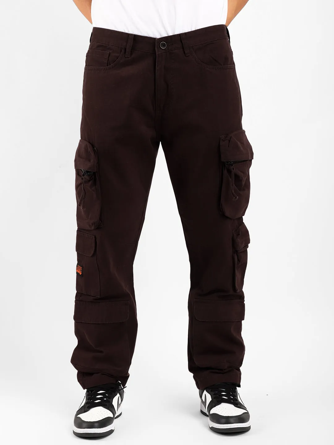 Kyubic Coffee Cargo Pants