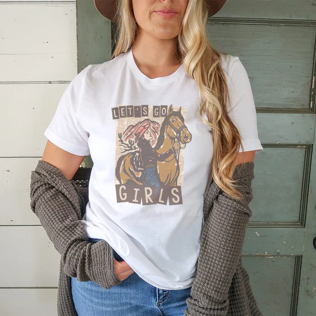 Let's Go Girls Western Graphic T-Shirt - WE205