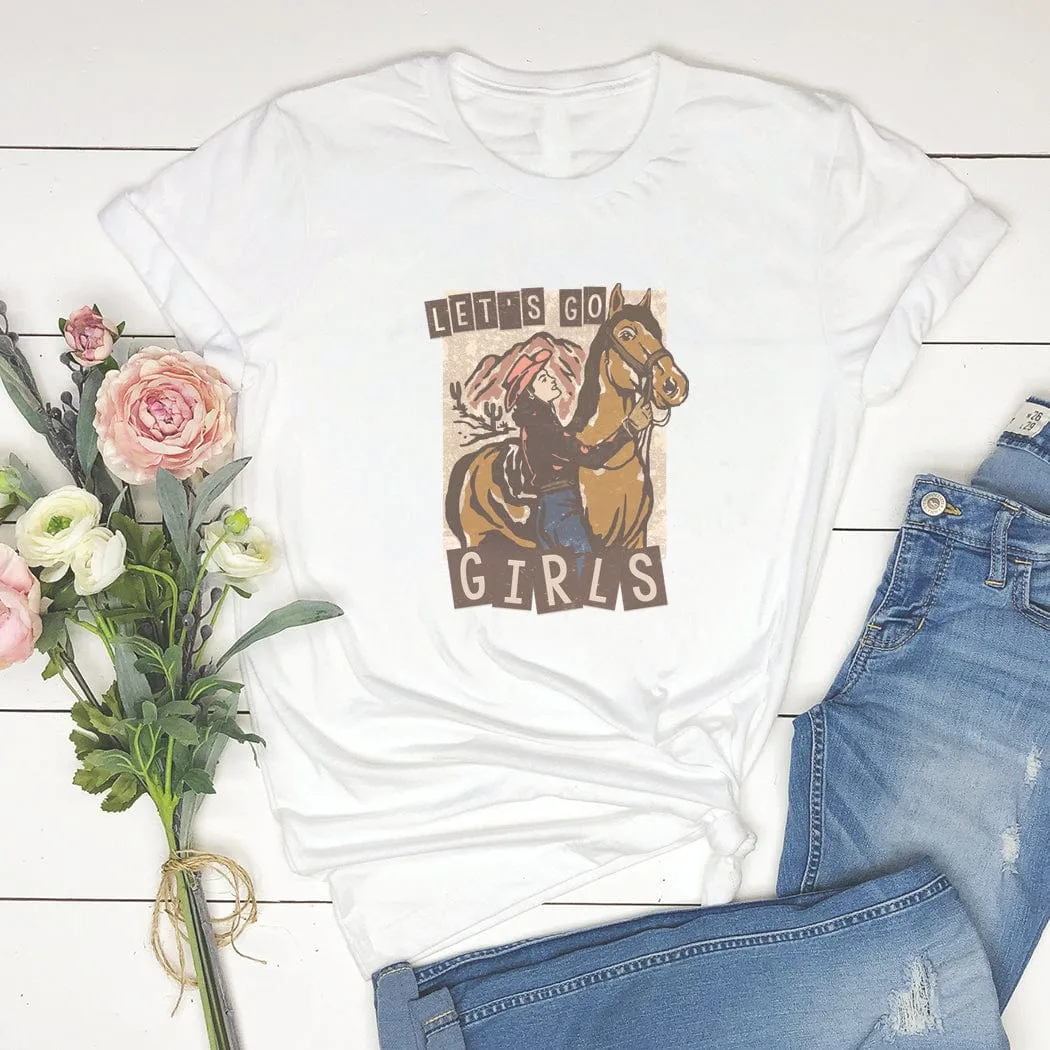 Let's Go Girls Western Graphic T-Shirt - WE205